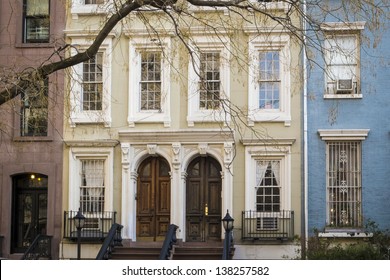 Old Apartment Building In Greenwich Village, Manhattan, New York City