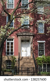 Old Apartment Building In Greenwich Village, Manhattan, New York City