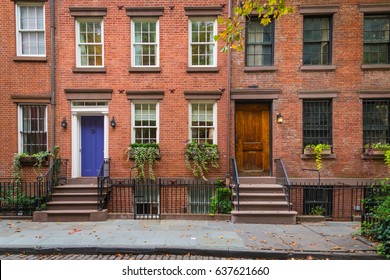 Old apartment buildings in Greenwich Village, New York City