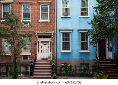 Old Apartment Buildings Greenwich Village New Stockfoto Jetzt Bearbeiten