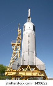 An Old Apollo Rocket At The Houston Space Center
