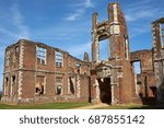 Old aristocratic manor ruin from 1615 - Houghton House, Maulden, Bedfordshire England