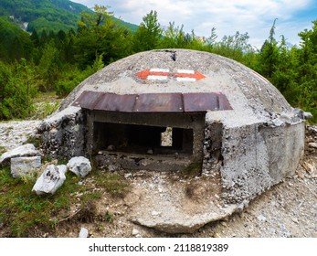 Old Army Bunker In Albania