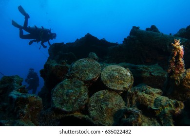 Old Artillery Shells Inside The Wreck Name Is SS Thistlegorm