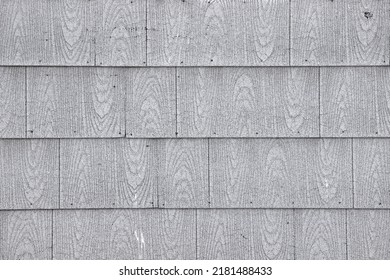 Old Asbestos Shingle Siding On A House Background