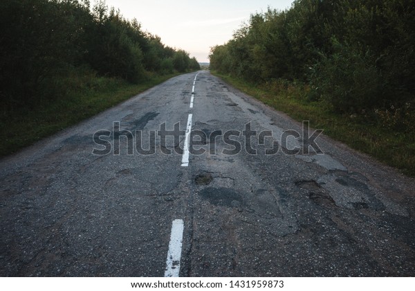 Old asphalt repaired in\
Norway