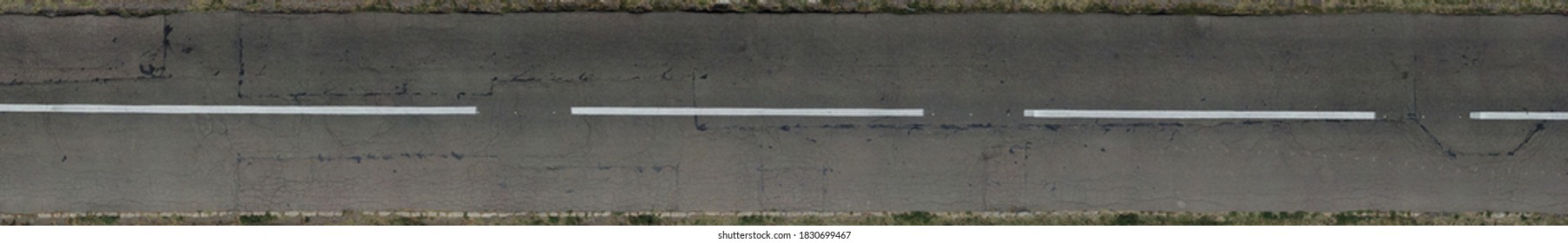 Old asphalt road aerial view - Powered by Shutterstock