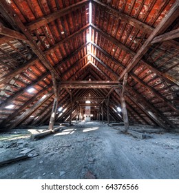 Old Attic In HDR Technique