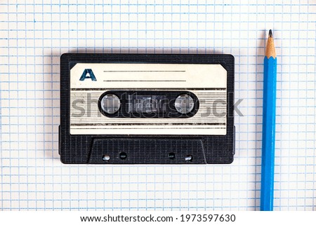 Similar – Image, Stock Photo cassette on vintage paper