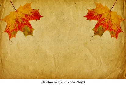 Old Autumn paper card surface with a place for your text - Powered by Shutterstock