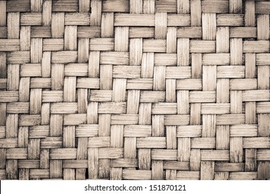 Old bamboo weave for background