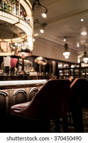 An Old Bar In A Hotel In Budapest.