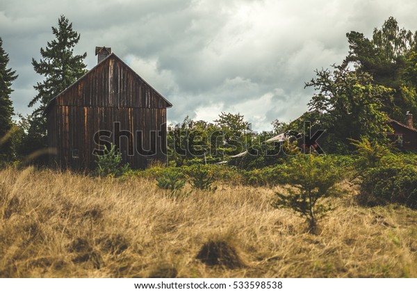 Old Barn Building Yard Rural Country Stock Photo Edit Now 533598538