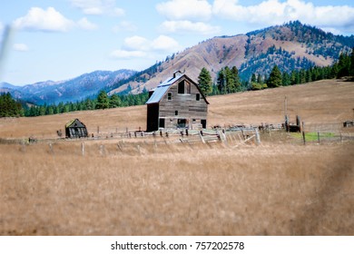 Old Barn in a Field