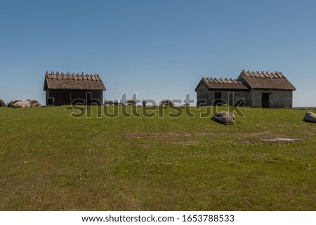 Similar – Image, Stock Photo Smokehouse II White Red 2