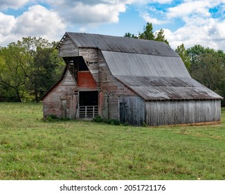 Old Barn On Farm In Rural Arkansas