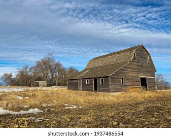 Old Barn On A Long Abandoned Farm