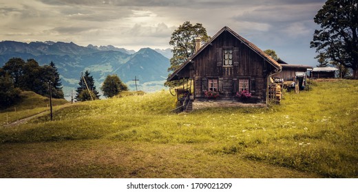 An Old Barn On Mount Rigi