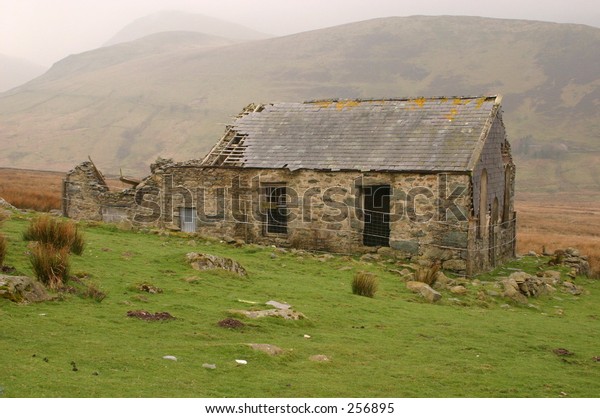 Old Barn On Mountain Side North Stock Photo Edit Now 256895