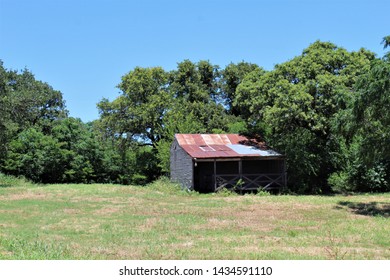 An Old Barn In A Pasture In South Central Oklahoma