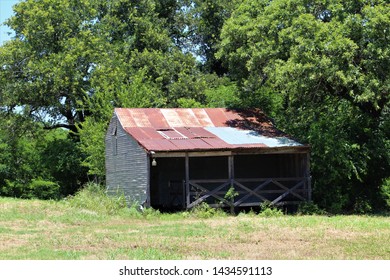 An Old Barn In A Pasture In South Central Oklahoma