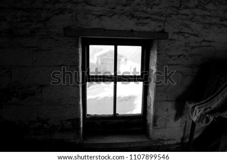Old barn side window