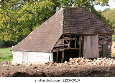 An Old Barn Under Conversion To A House