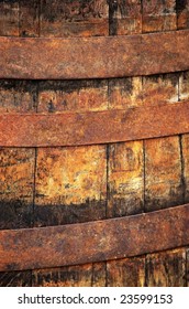 Old Barrel Close Up