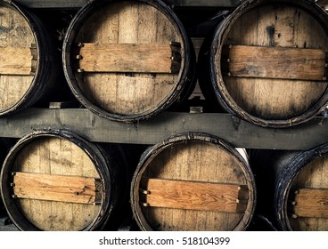 Old Barrels For Wine