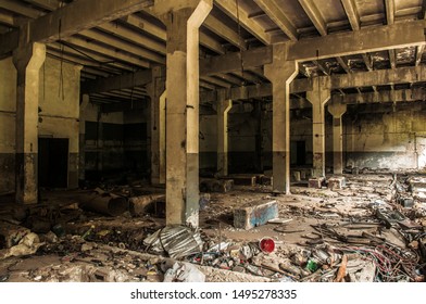 Old Basement Abandoned Soviet Building Ruined Stock Photo 1495278335 ...