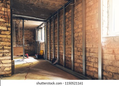 Old Basement Renovation In Process