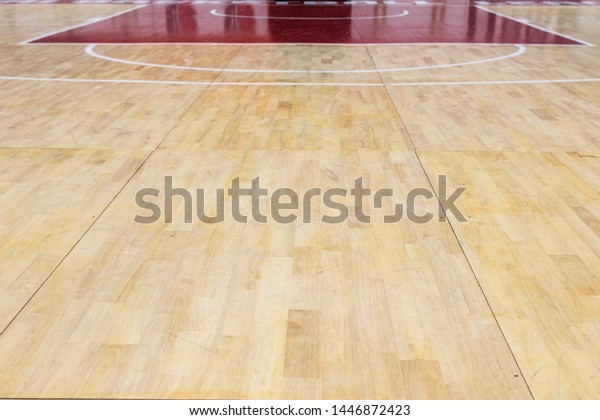 Old Basketball Court Floor Stadium Stock Photo Edit Now 1446872423