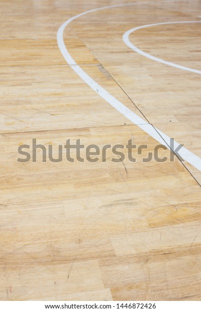 Old Basketball Court Floor Stadium Stock Photo Edit Now 1446872426