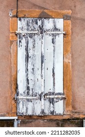 Old And Beautiful Ornate Door, Classic Architectural Detail Found In Metz, France