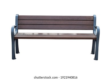 Old bench cut isolated on white background