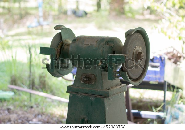 Old Bench Grinder Electrical Grinding Machine Stock Photo Edit