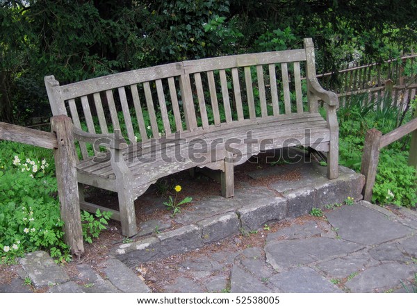 Old Bench Seat Notice How Curved Stock Photo Edit Now 52538005