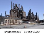The old Bethlehem Steel factory in Bethlehem, Pennsylvania.   At one time it was the second largest steel manufacturing facility,