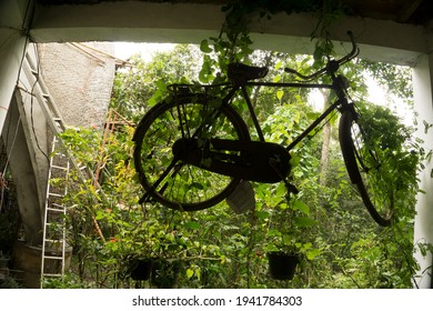 hanging bike from ceiling