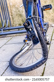 Old Bike At A Street - Photo