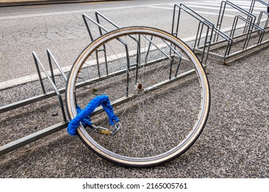 Old Bike At A Street - Photo