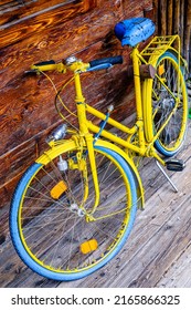 Old Bike At A Street - Photo