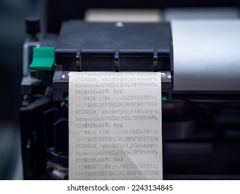 A old bill and receipts printer