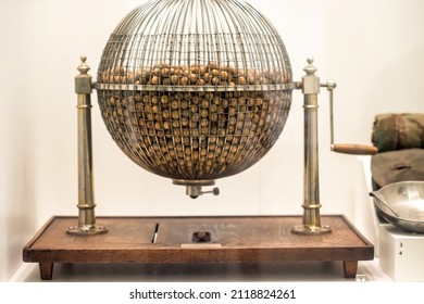 old bingo exhibited in museum - Shutterstock ID 2118824261