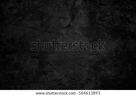 Old black background. Grunge wallpaper. Concrete texture