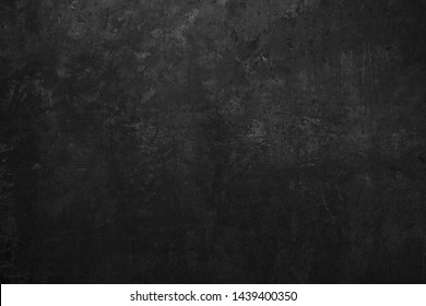 Old black grunge background. Wall texture. Dark board 