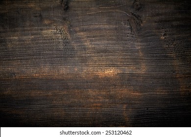 Old Black Painted Wood Background