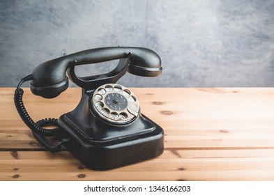 Old Black Vintage Telephone