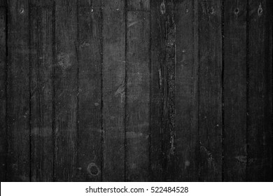 Old Black Wooden Background