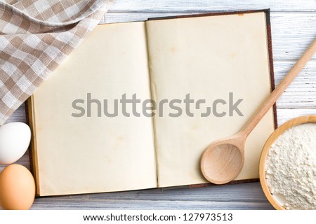 the old blank recipe book